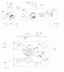 Cylinder Heads Rocker Covers Diagram and Parts List for 614277-0001-G1  Briggs and Stratton Engine